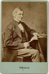 Ralph Waldo Emerson (1803-82), amerikanischer Dichter, Philosoph, Essayist